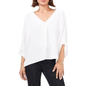Vince Camuto Tab-sleeve Top In New Ivory S (New no Tag)
